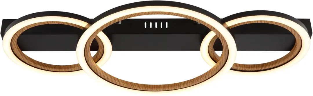 Globo Dakari I LED Plafondlamp - Zwart - afbeelding 4 van 6
