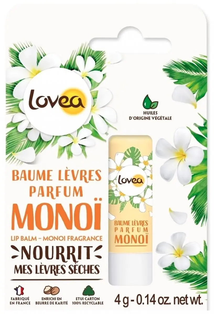 Lovea Lippenbalsem Monoï 4g - afbeelding 6 van 6