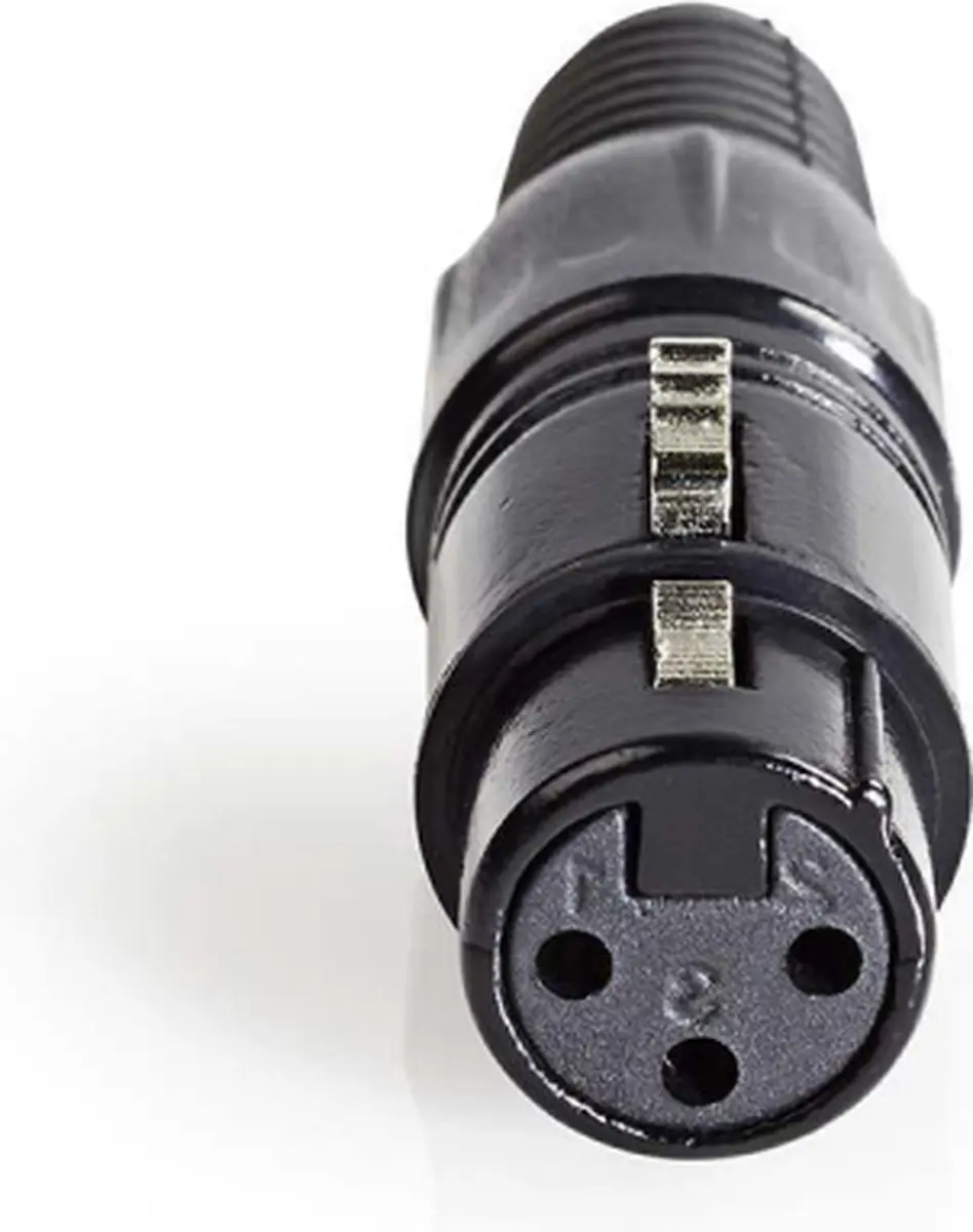 Nedis XLR Vrouwelijk Connector - 5mm - Vernikkeld - Zwart - afbeelding 4 van 6