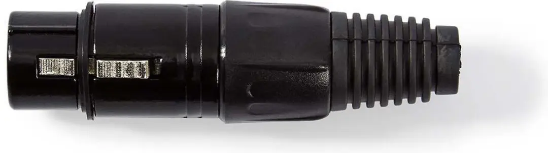 Nedis XLR Vrouwelijk Connector - 5mm - Vernikkeld - Zwart - afbeelding 2 van 6