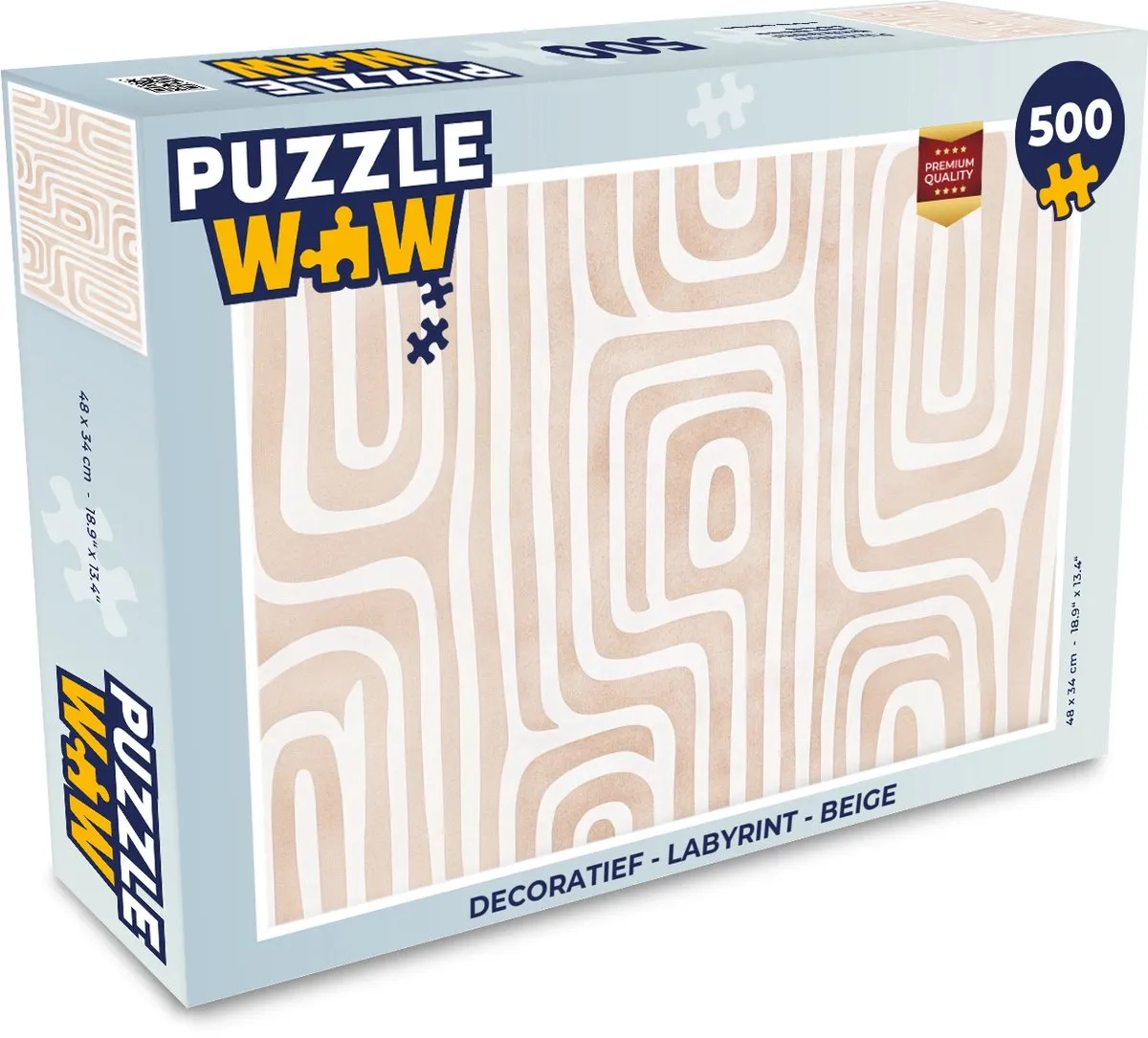 PuzzleWow Labyrint Legpuzzel 500 Stuks