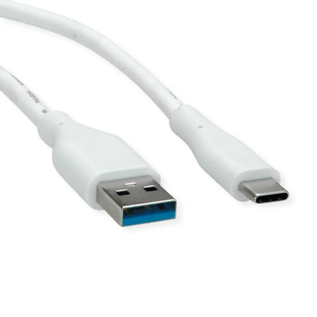 Value USB 3.2 Gen 1 Kabel A-C M/M Wit 2m - afbeelding 2 van 6
