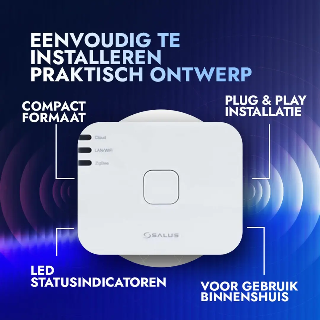Salus UG800 Universal Gateway Smart Home Hub - Wit