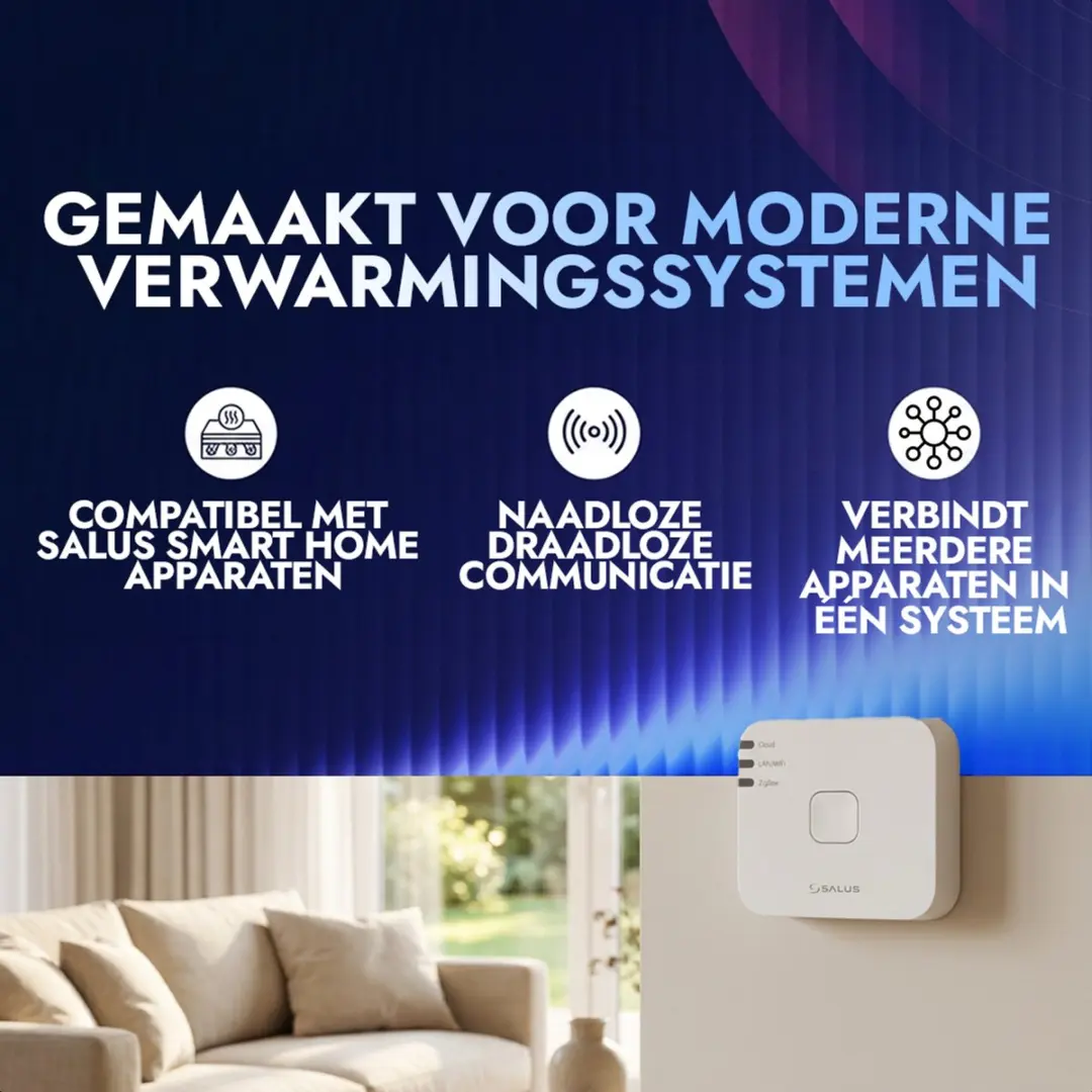 Salus UG800 Universal Gateway Smart Home Hub - Wit