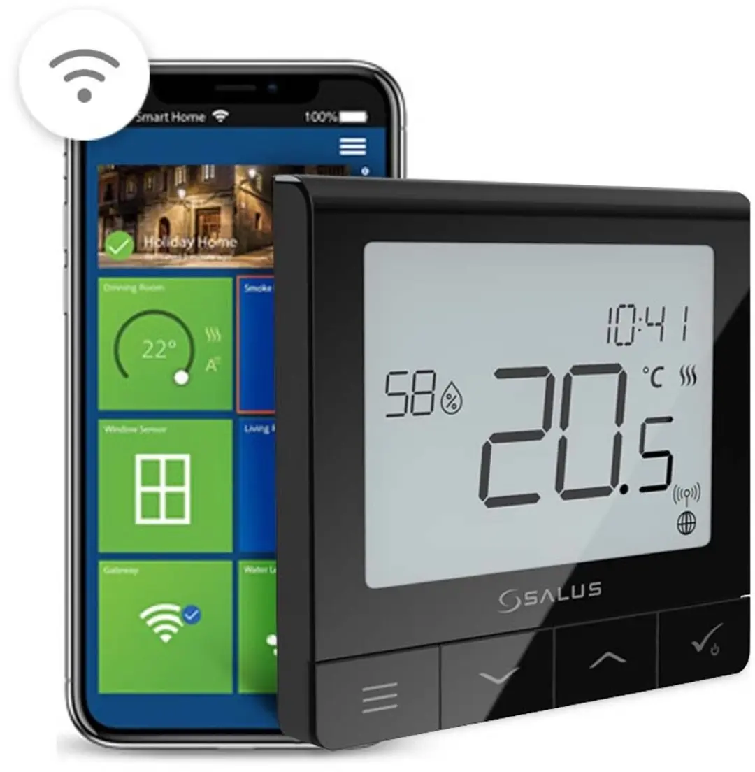 Salus SQ610BRF Quantum Smart Home Thermostaat - Zwart