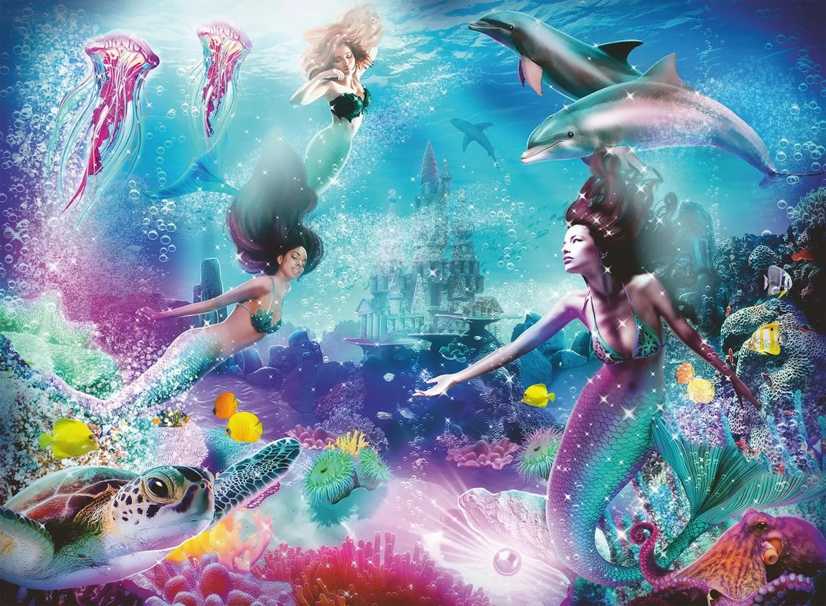 Ravensburger In het Rijk van de Zeemeerminnen Legpuzzel 300 Stuks - Multicolor