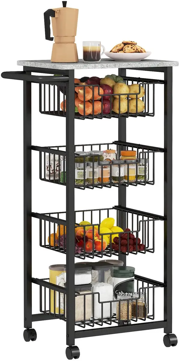 HOMCOM Keukenwagen