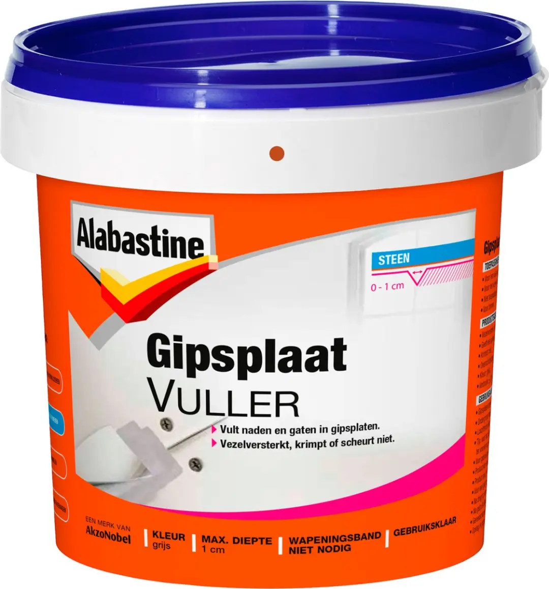Alabastine Gipsplaatvuller Kant-en-Klaar 1L