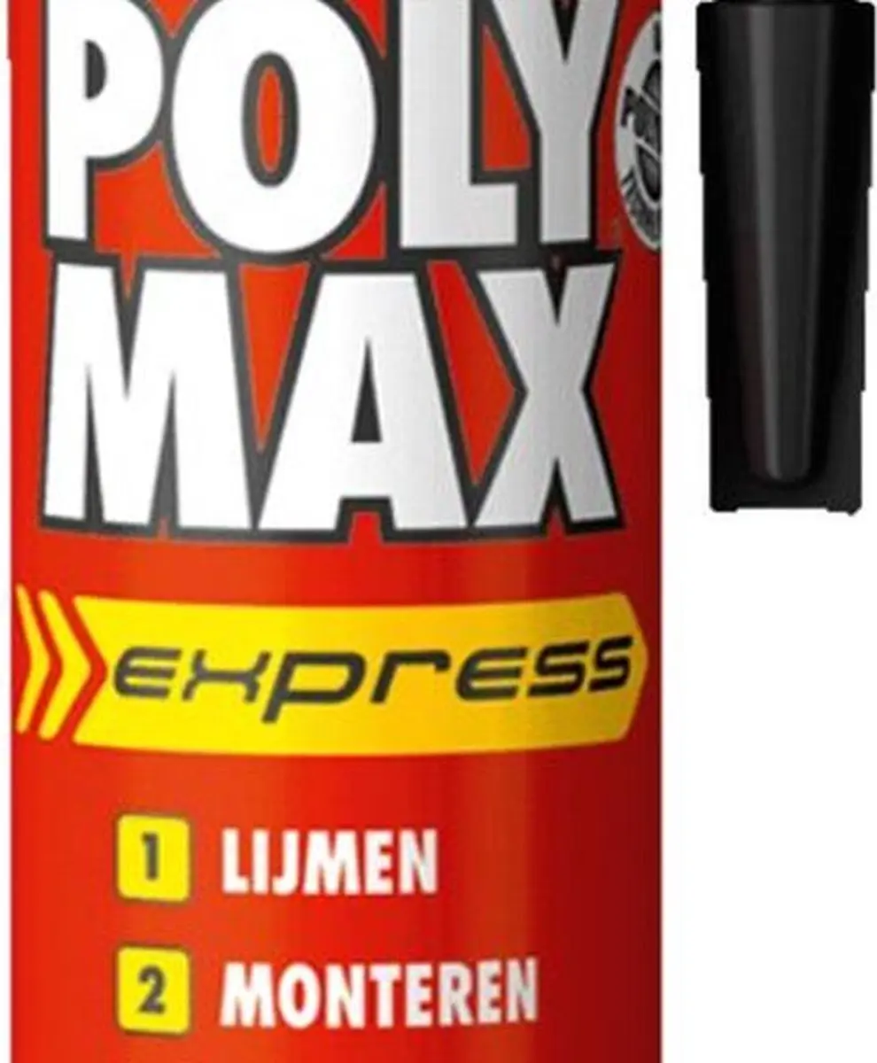 Bison Poly Max Express Montagelijm 425g - Zwart