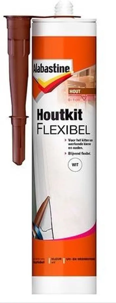 Alabastine Houtkit Flexibel Wit 300ml