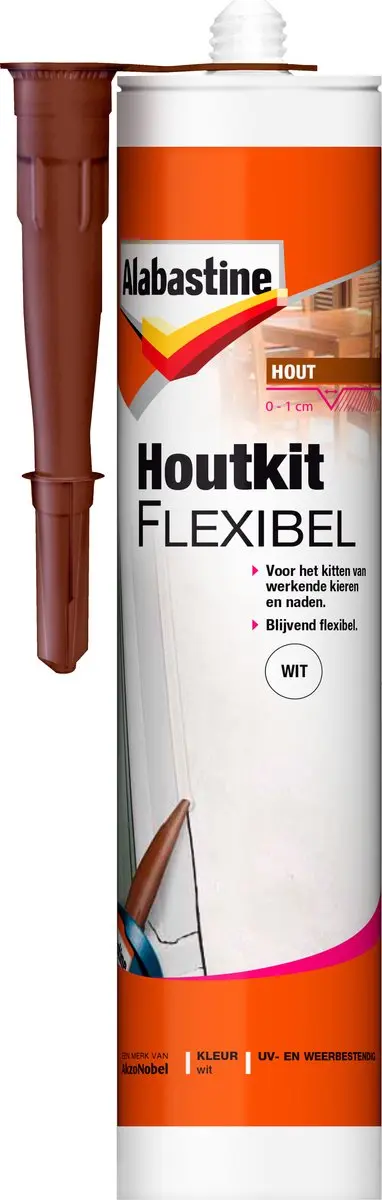 Alabastine Houtkit Flexibel Wit 300ml