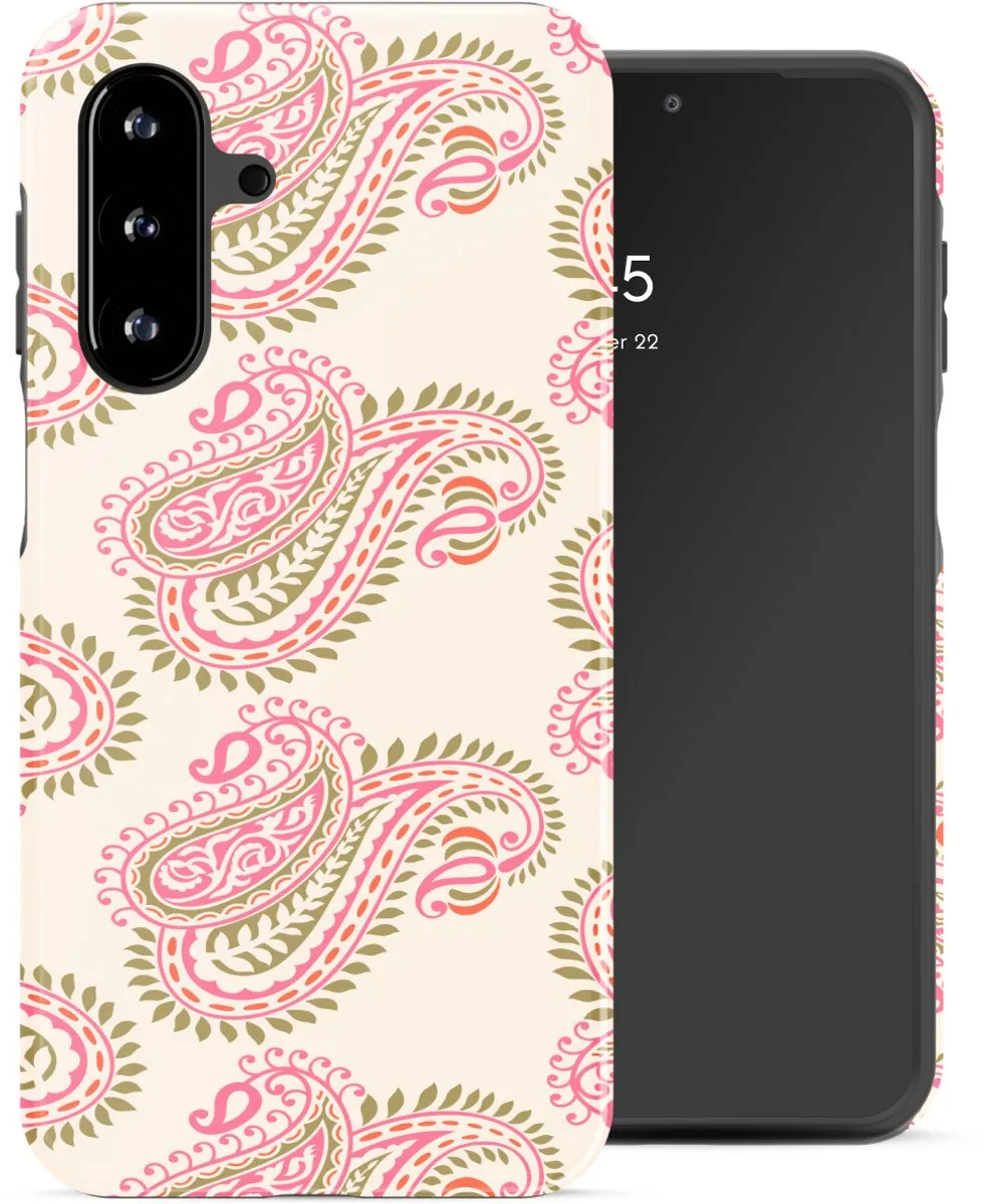 Selencia Hoesje Samsung Galaxy A17 Paisley Blush