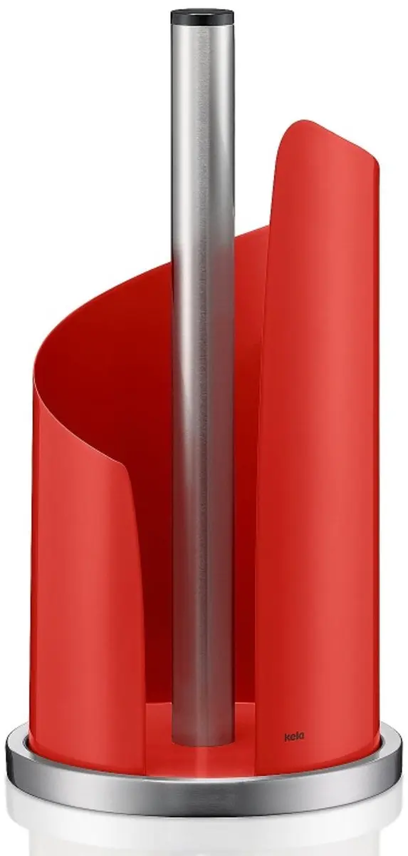 STELLA papieren handdoekhouder, van metaal, rood