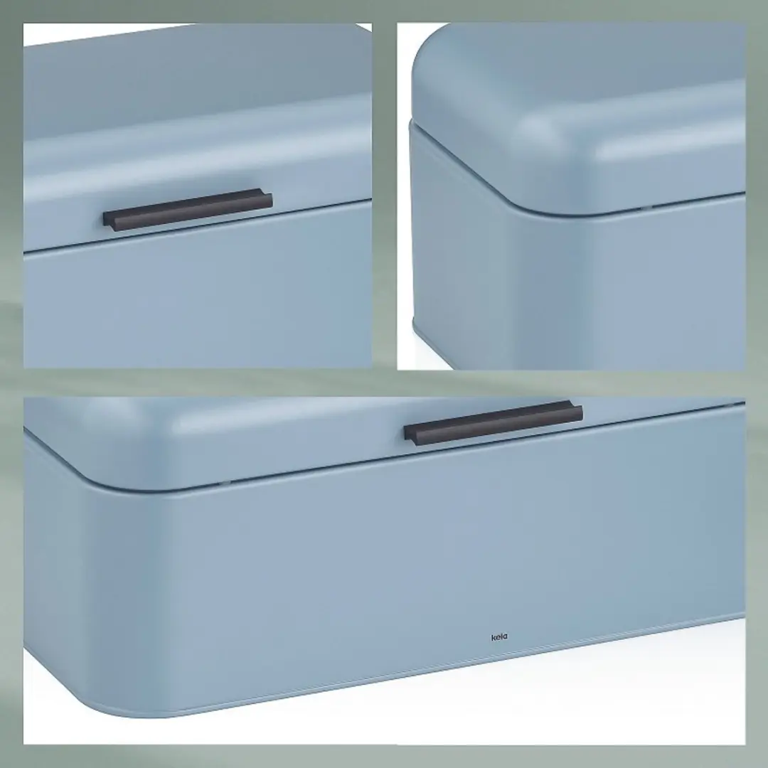 Kela Frisco Broodtrommel - 30x18x16,5cm - Blauw - afbeelding 3 van 5