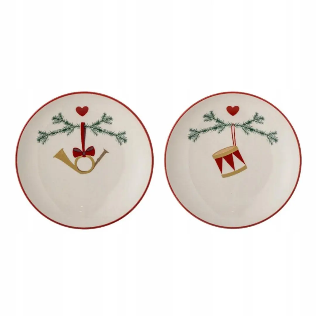 Bloomingville Yule Keramiek Dessertborden Set van 2