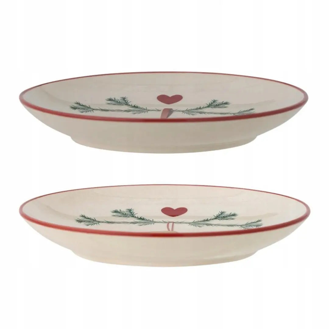 Bloomingville Yule Keramiek Dessertborden - 2 Stuks 16cm - afbeelding 4 van 4