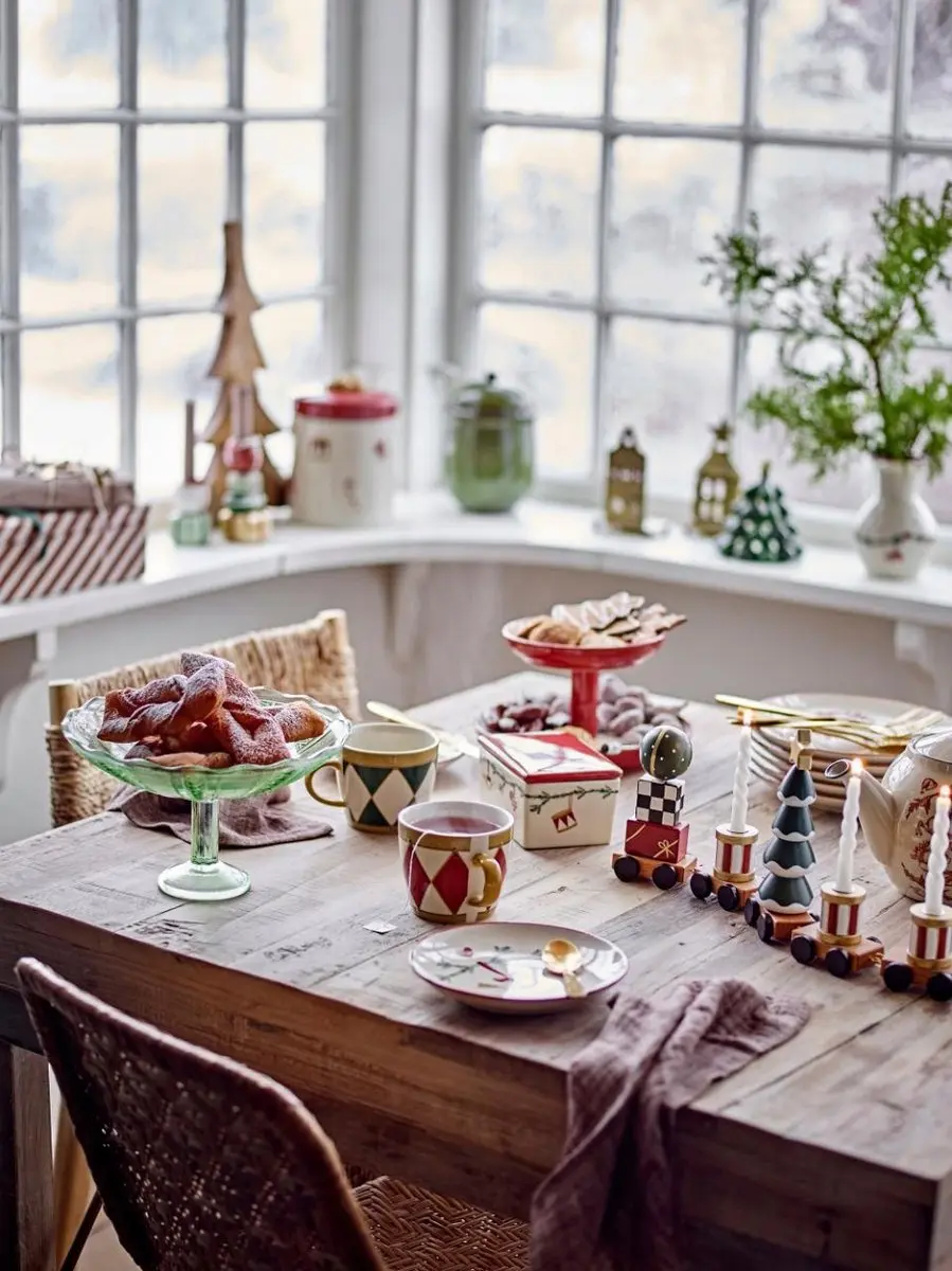 Bloomingville Yule Keramiek Dessertborden - 2 Stuks 16cm - afbeelding 2 van 4
