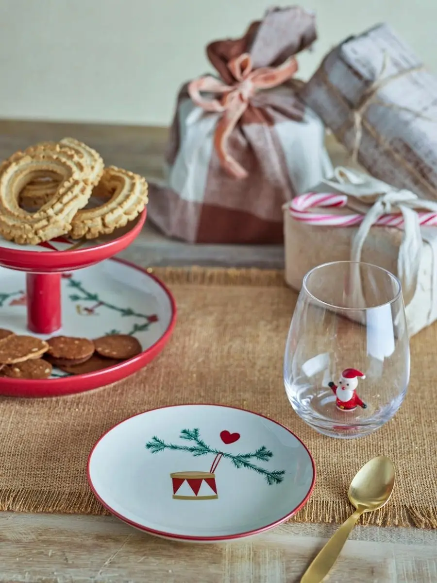 Bloomingville Yule Keramiek Dessertborden - 2 Stuks 16cm - afbeelding 3 van 4