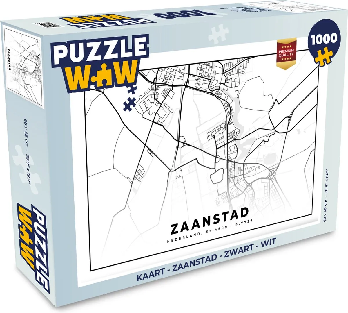 PuzzleWow Zaanstad Legpuzzel 1000 Stuks