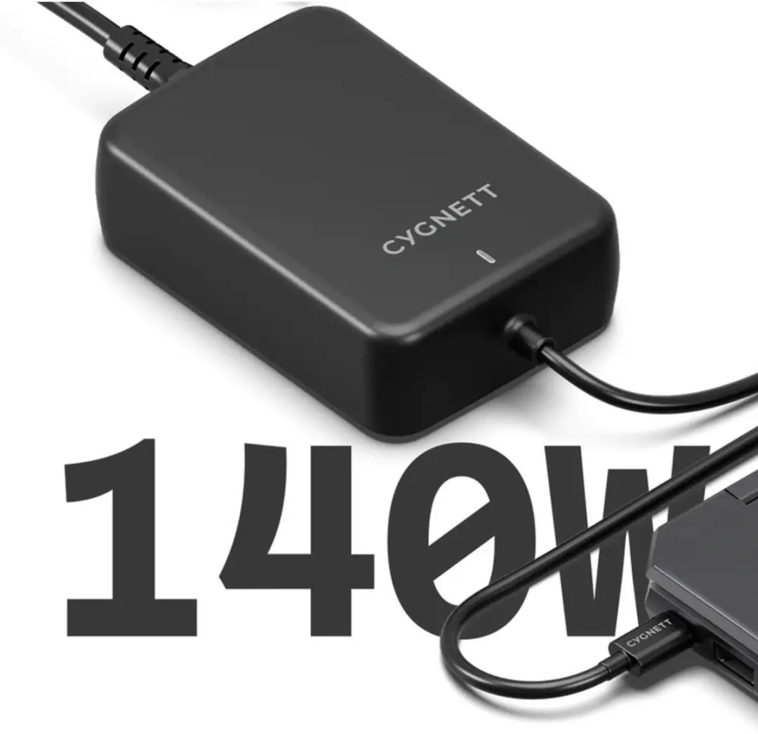 Cygnett PowerMaxx 140W GaN USB-C Lader - Zwart