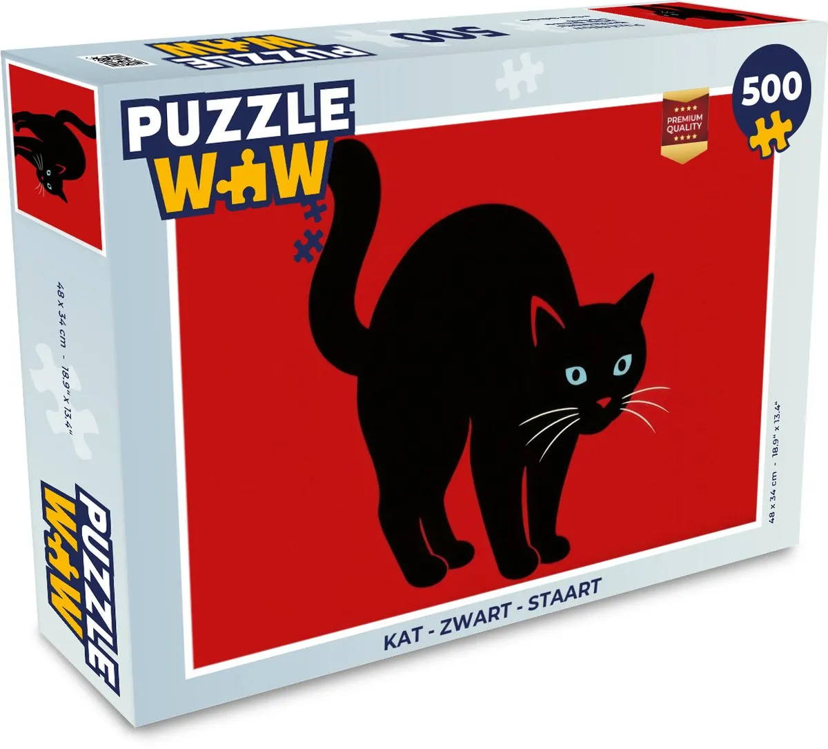 PuzzleWow Kat Puzzel 500 Stuks