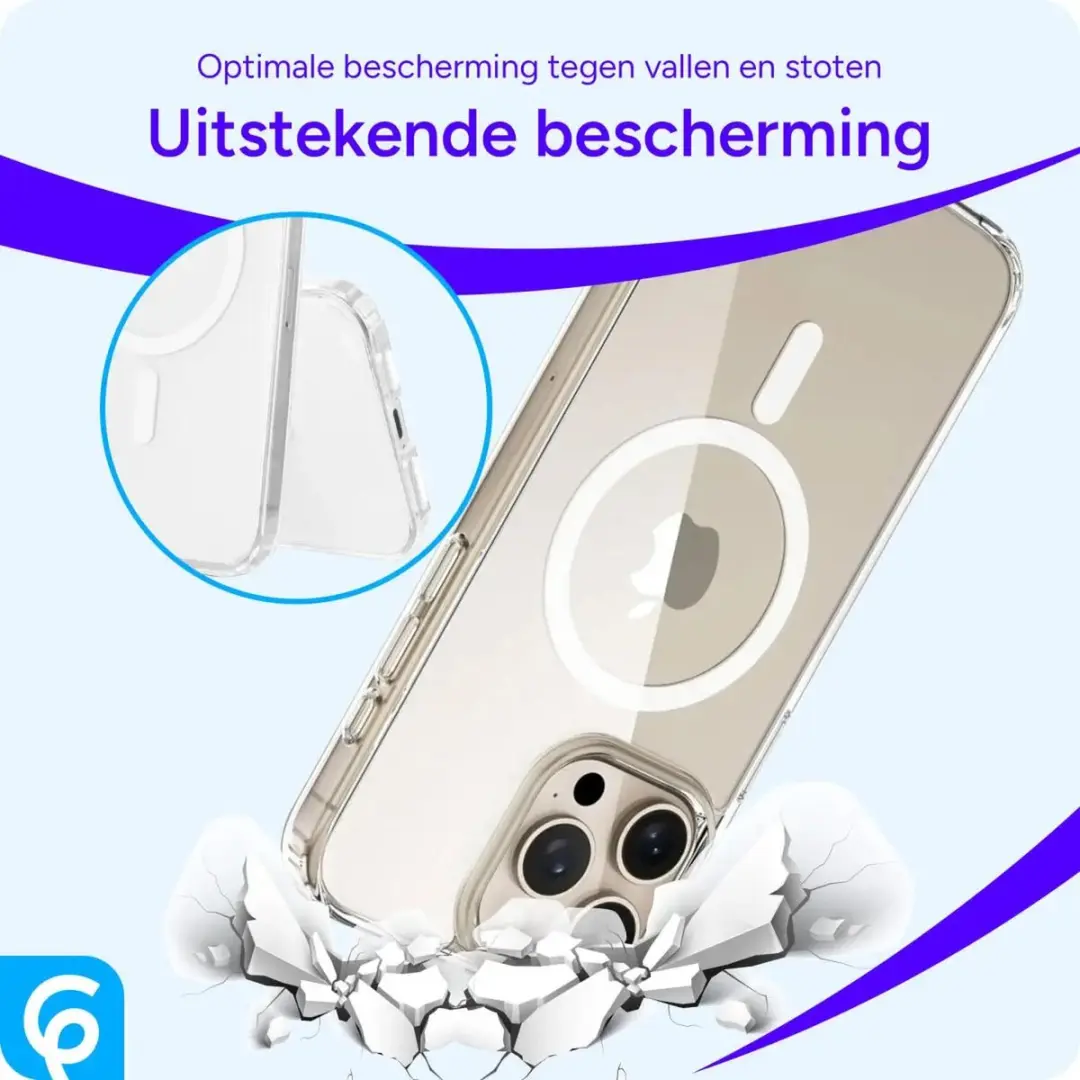 Selected Hoesje iPhone 15 Pro MagSafe Transparant