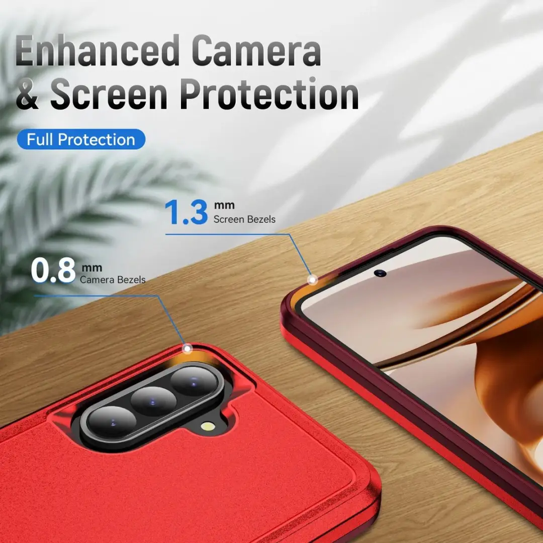 Selected Back Cover Samsung Galaxy A56 Rugged Hoesje - Rood
