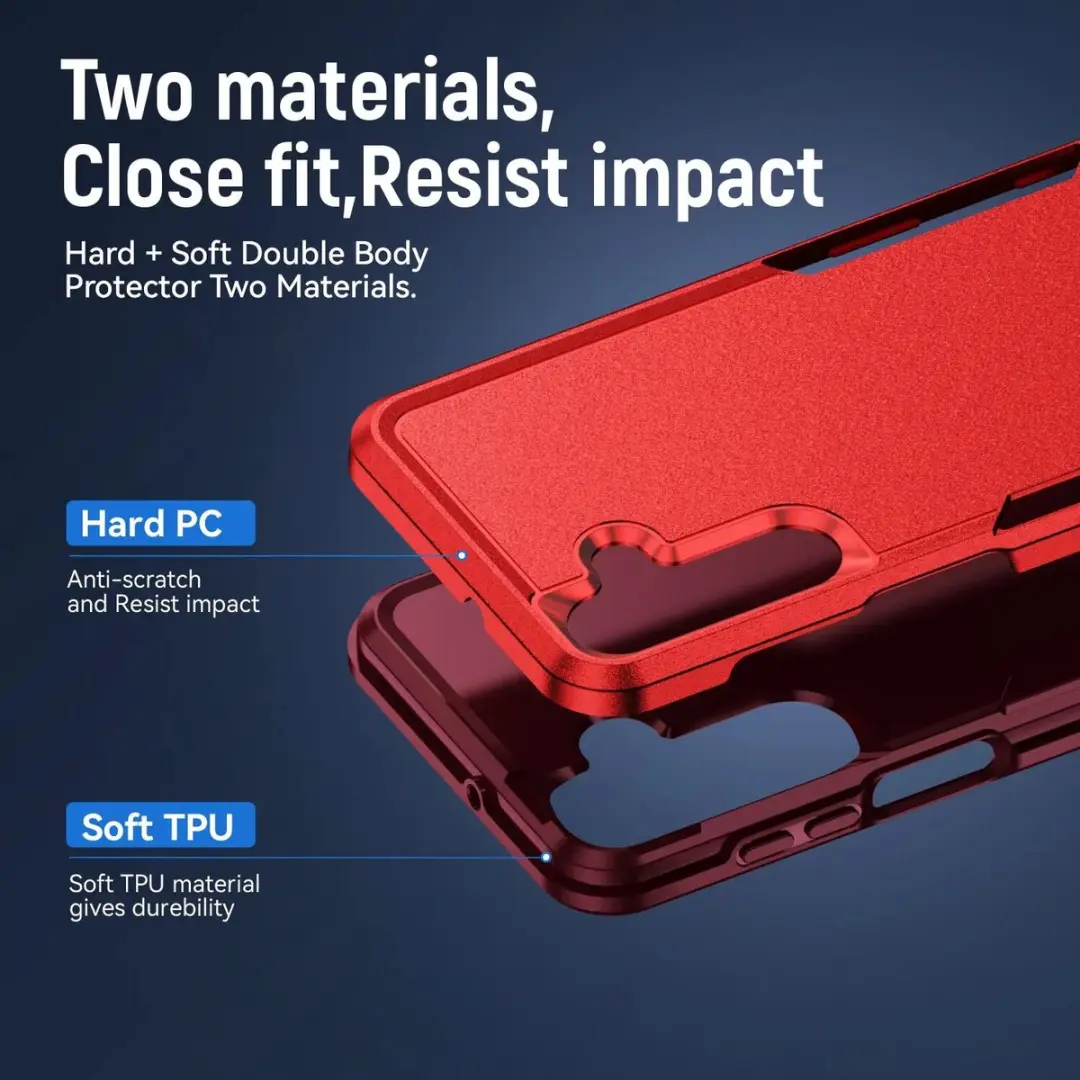 Selected Back Cover Samsung Galaxy A17/A26 Rugged Hoesje - Rood
