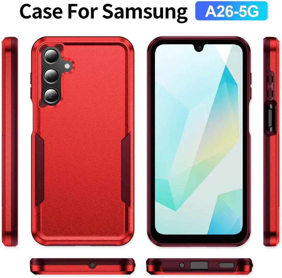 Selected Back Cover Samsung Galaxy A17/A26 Rugged Hoesje - Rood