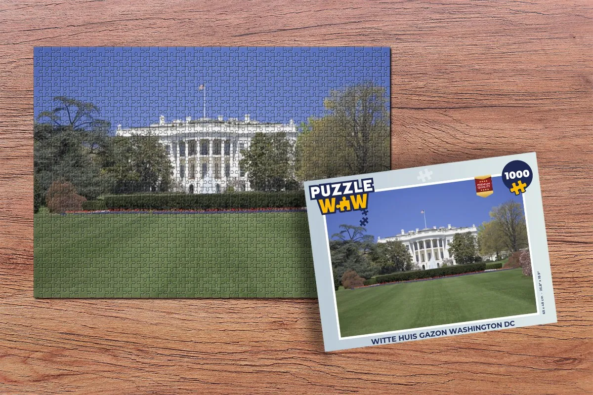 PuzzleWow Legpuzzel Witte Huis Washington DC 1000 Stuks - Multicolor
