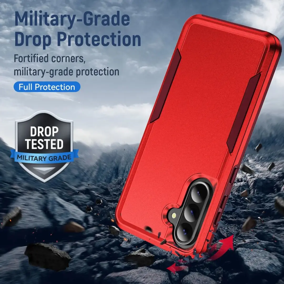 Selected Back Cover Samsung Galaxy A36 Rugged Hoesje - Rood