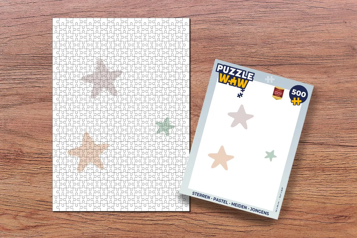 PuzzleWow Sterren Puzzel 500 Stuks - Multicolor