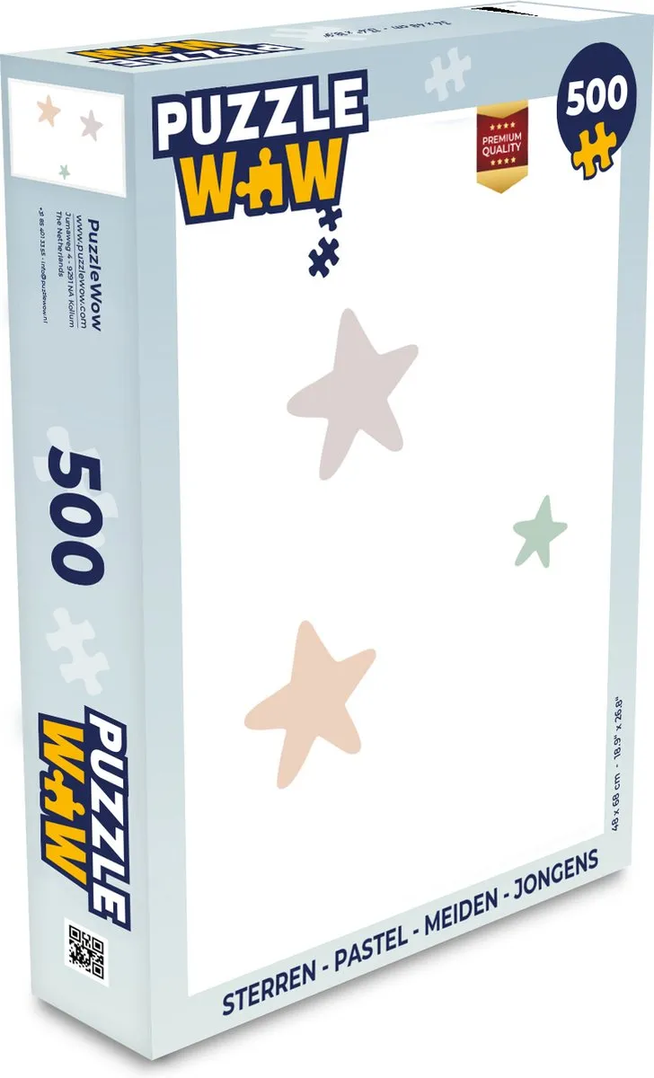 PuzzleWow Sterren Puzzel 500 Stuks - Multicolor