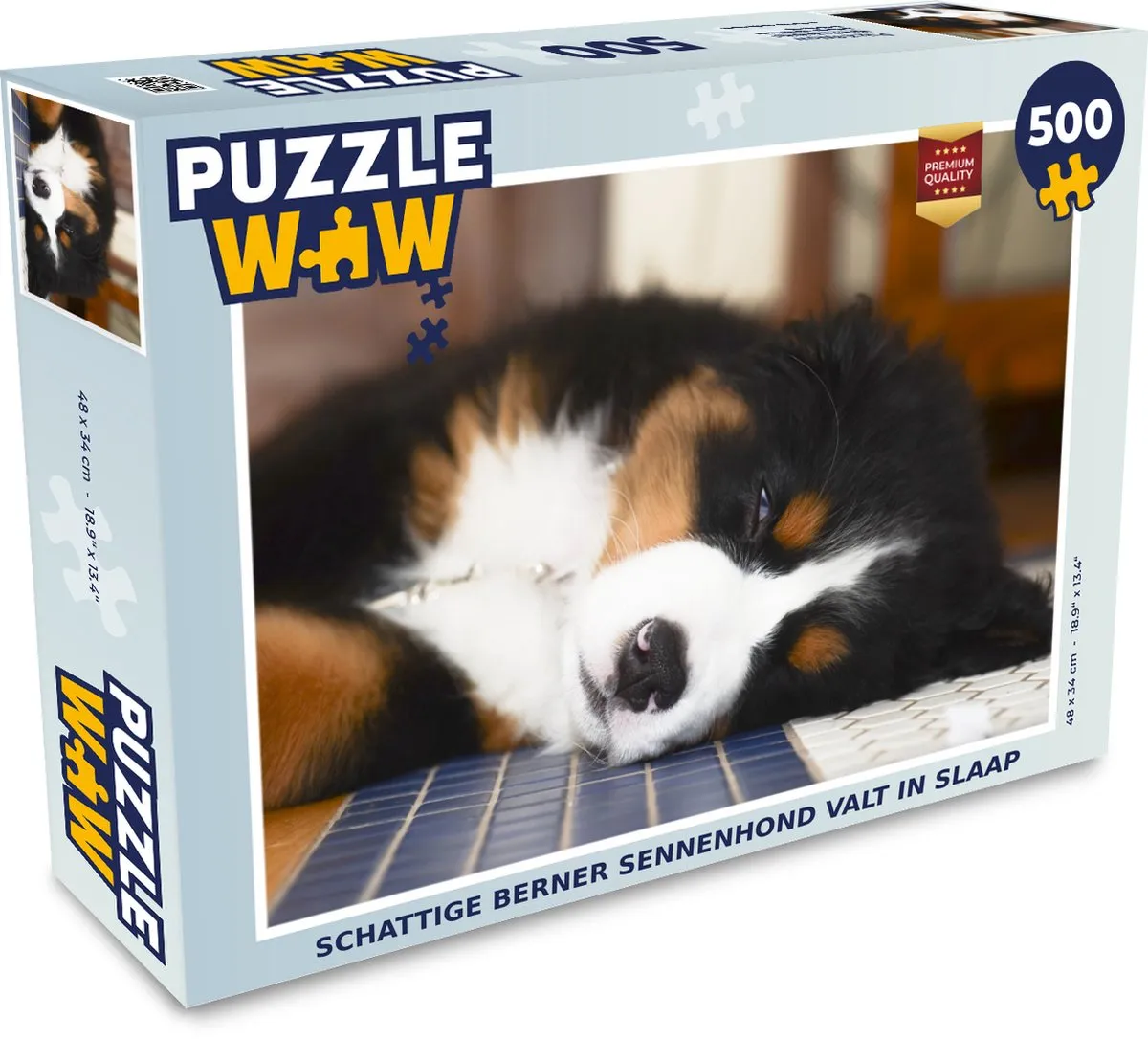 PuzzleWow Berner Sennenhond Legpuzzel 500 Stuks
