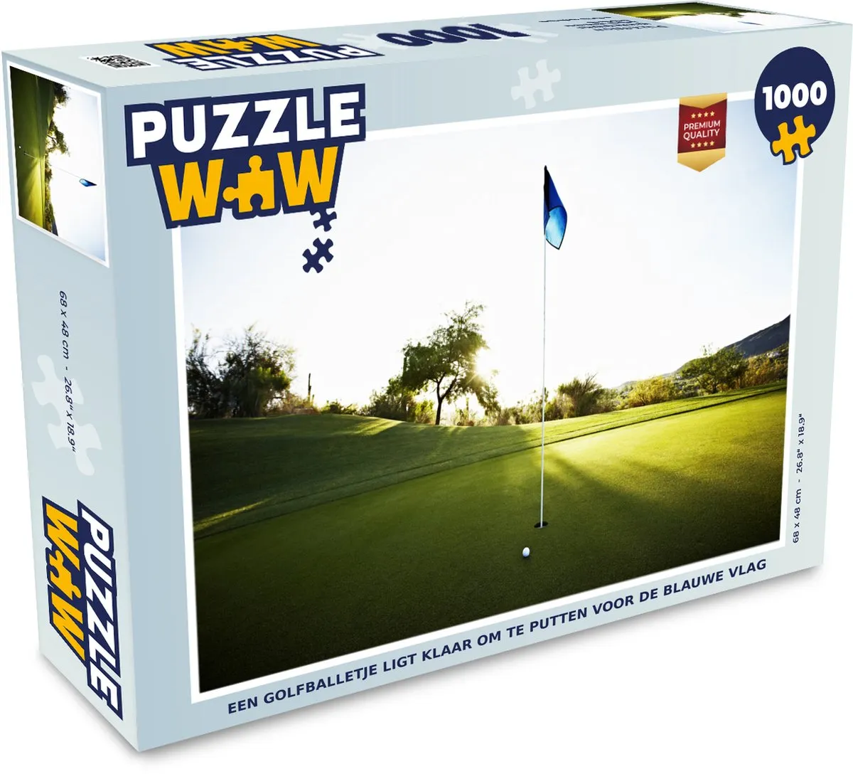 PuzzleWow Golfbal Putt Legpuzzel 1000 Stuks