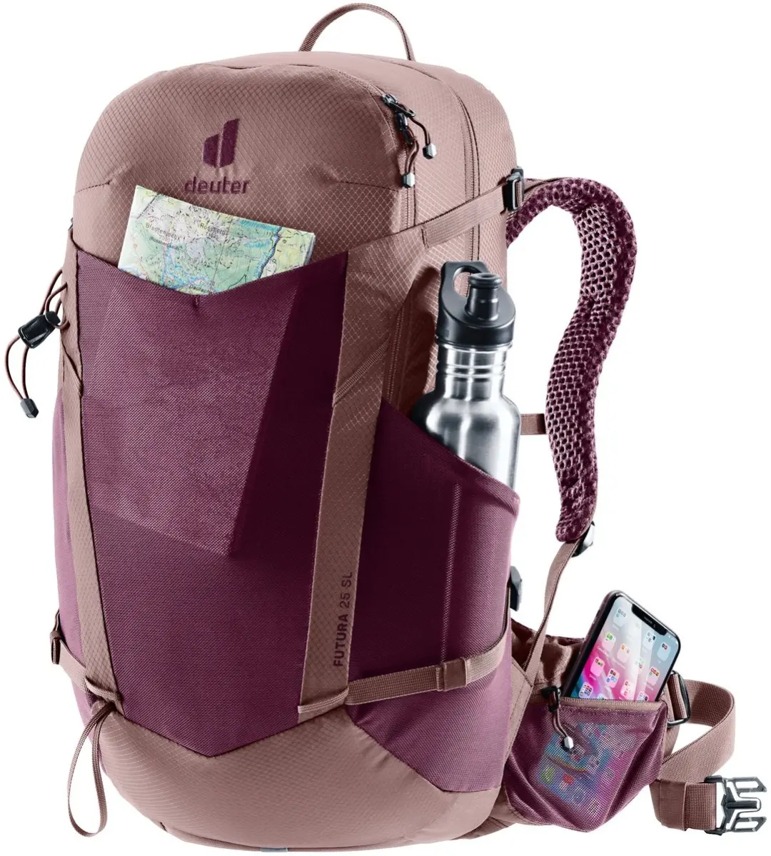 Deuter Futura 25 Wandelrugzak - 25L - Cassis/Ashrose - afbeelding 6 van 6