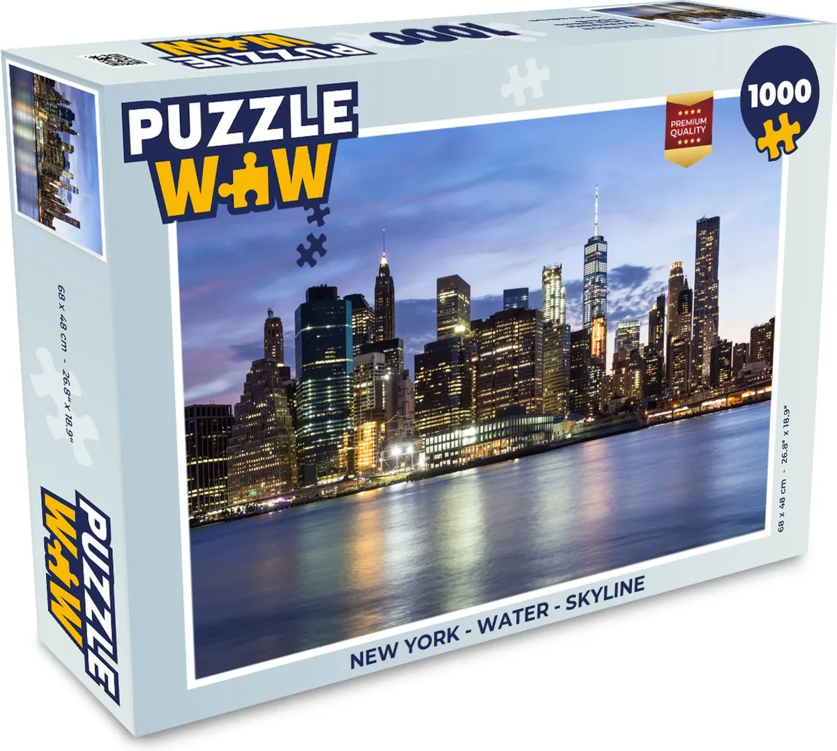 PuzzleWow New York Skyline Legpuzzel 1000 Stuks