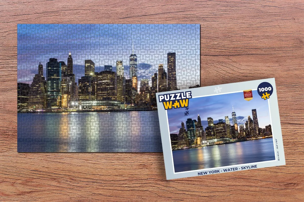 PuzzleWow New York Skyline Legpuzzel 1000 Stuks - Multicolor