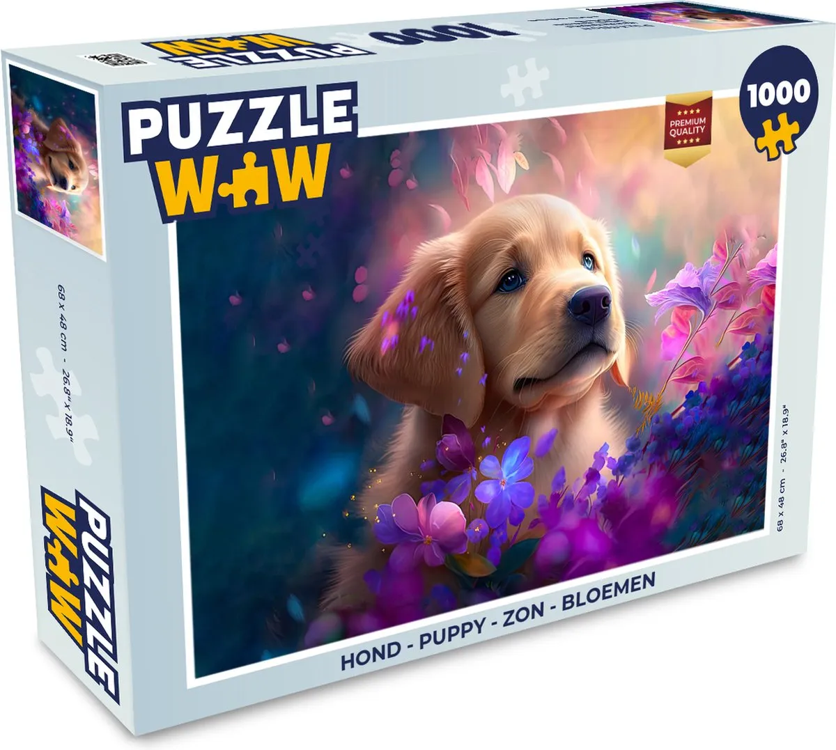 PuzzleWow Puppy Legpuzzel 1000 Stuks