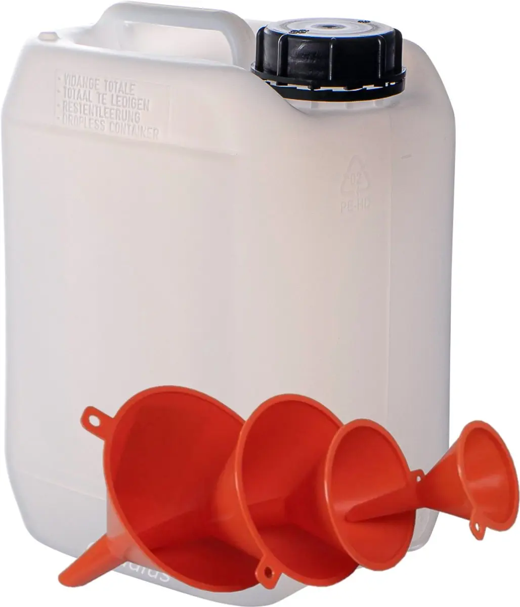Jerrycan 5 liter transparant