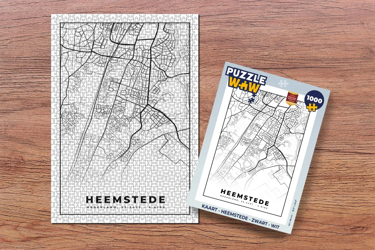PuzzleWow Heemstede Legpuzzel 1000 Stuks - Multicolor