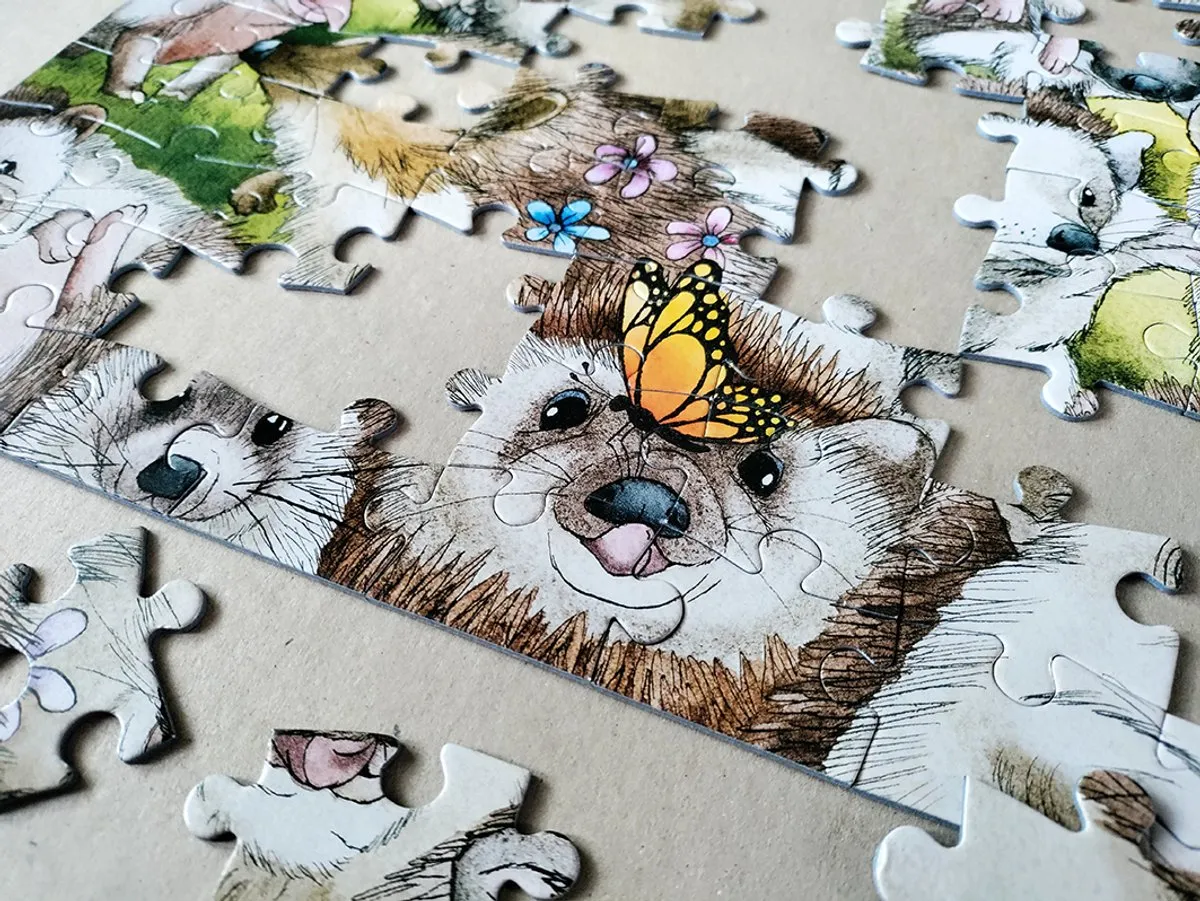 Tactic Puzzle 100 El. Jeże - 100 Stuks - Wit