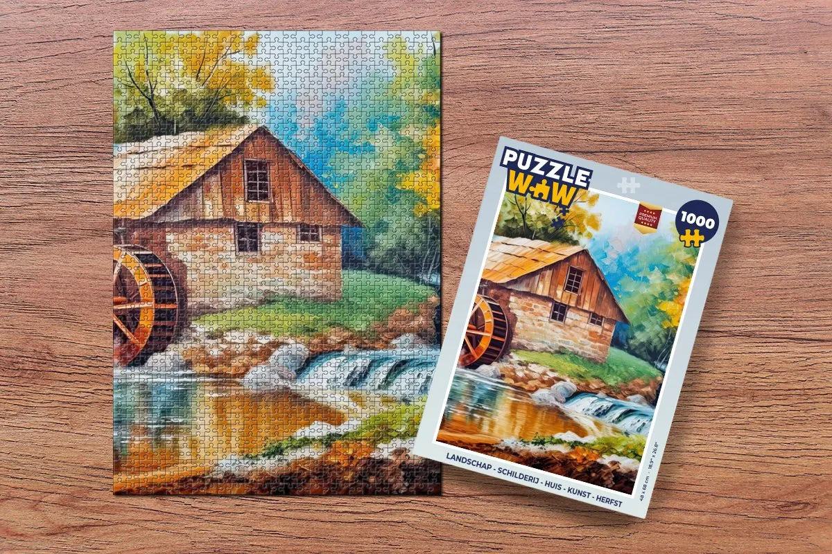 PuzzleWow Landschap Herfst Legpuzzel 1000 Stuks - Multicolor