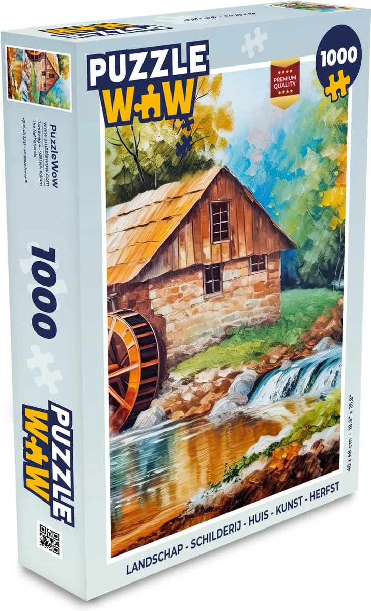 PuzzleWow Landschap Herfst Legpuzzel 1000 Stuks