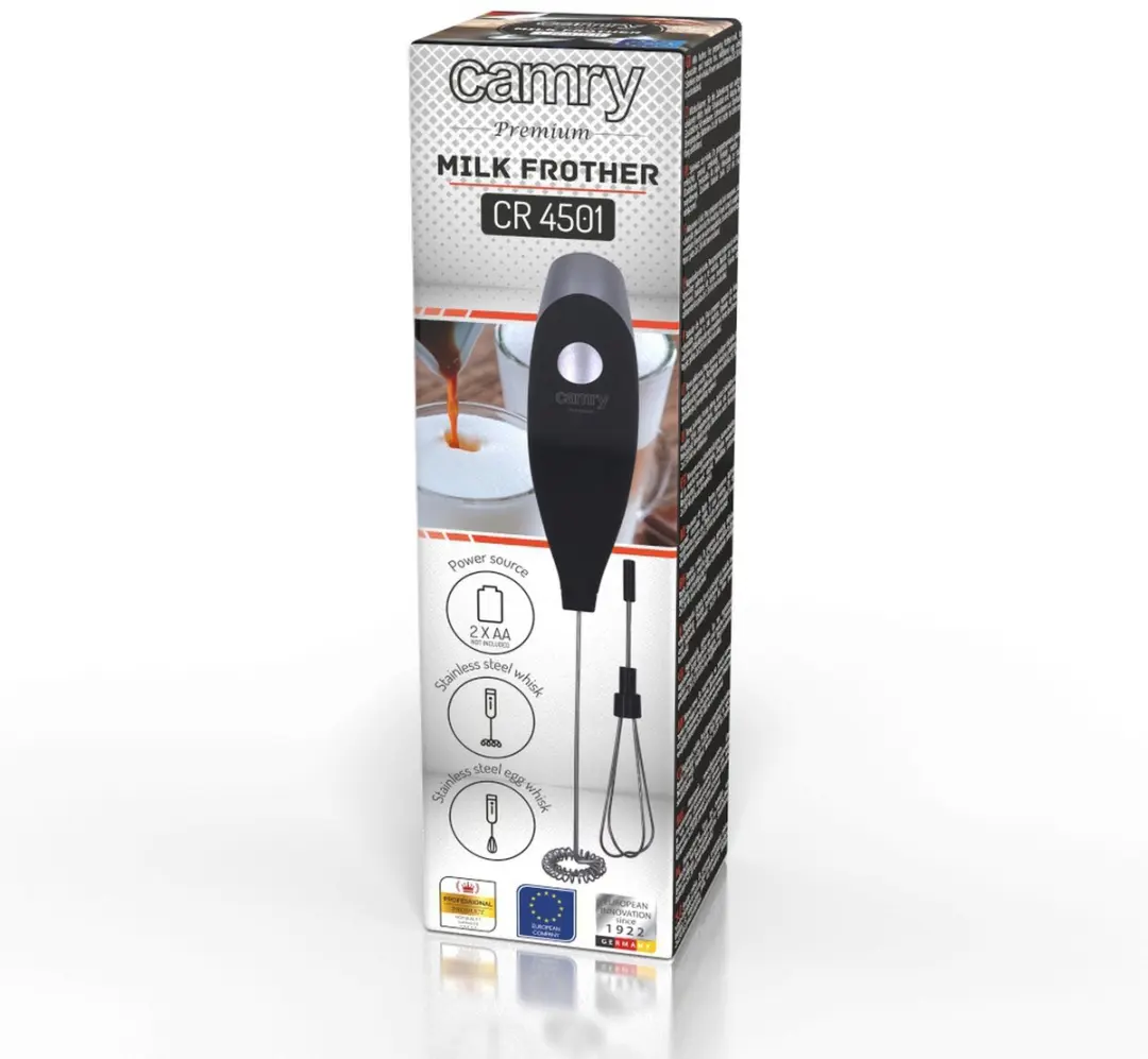 Camry CR4501 Melkschuimer Koffiemixer - 1 Snelheid - Zwart - afbeelding 6 van 6