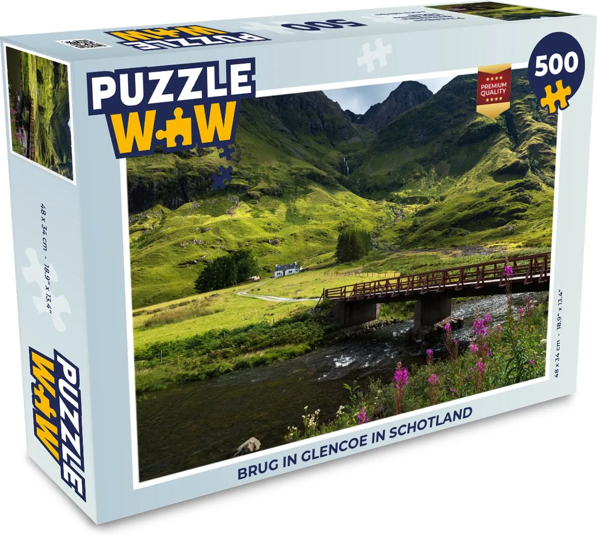 PuzzleWow Legpuzzel Glencoe Schotland 500 Stuks