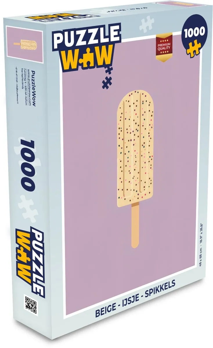 PuzzleWow Legpuzzel IJsje Spikkels 1000 Stuks