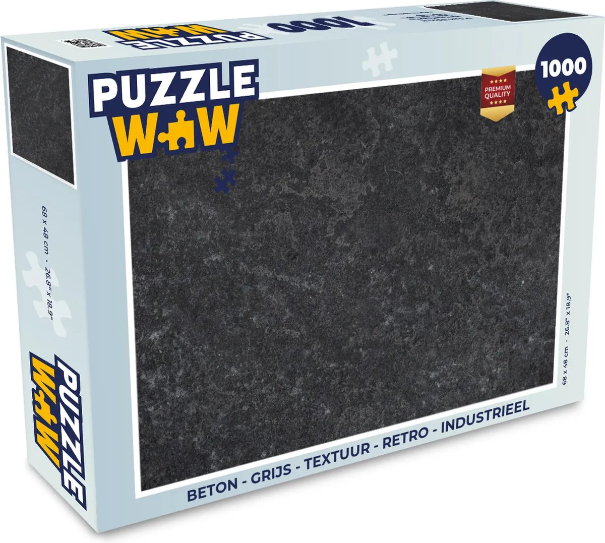 PuzzleWow Beton Legpuzzel 1000 Stuks - Multicolor