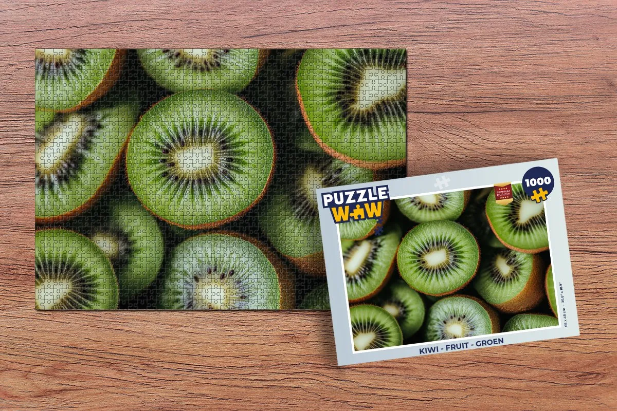 PuzzleWow Legpuzzel Kiwi Groen 1000 Stuks