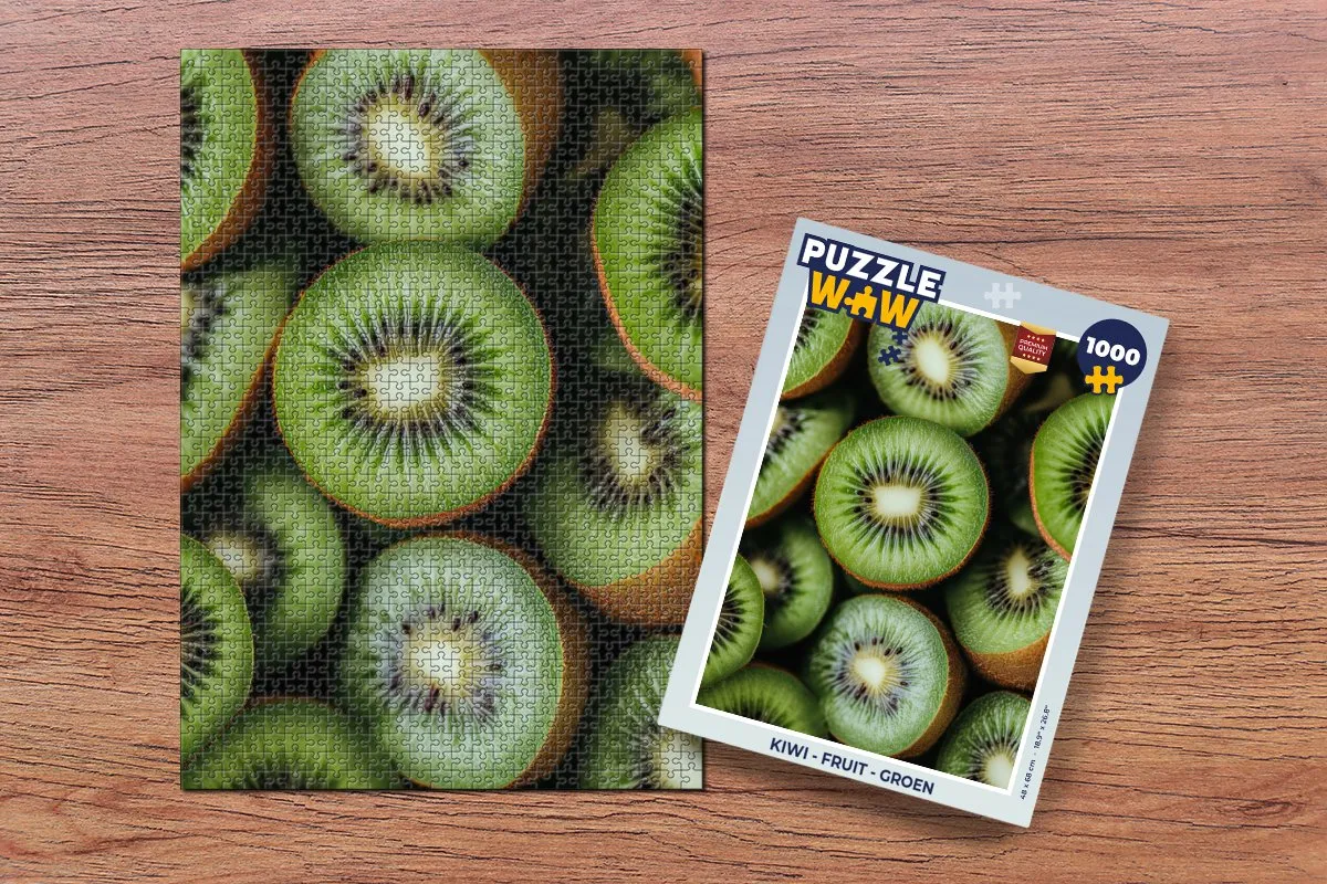 PuzzleWow Legpuzzel Kiwi Groen 1000 Stuks